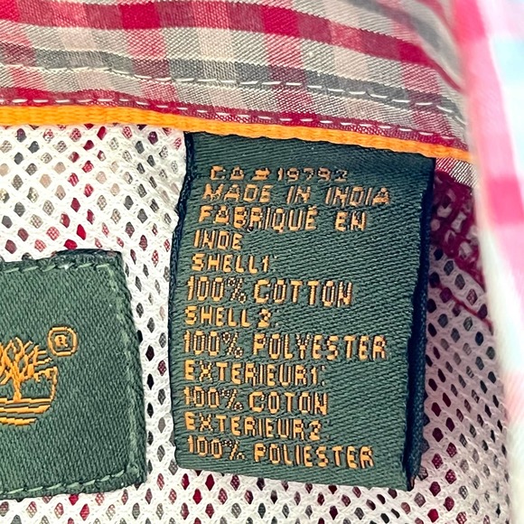 Timberland vented outdoor fishing athleisure button front men’s shirt - Picture 8 of 8